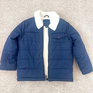Janie & Jack Quilted Jacket with Sherpa lining